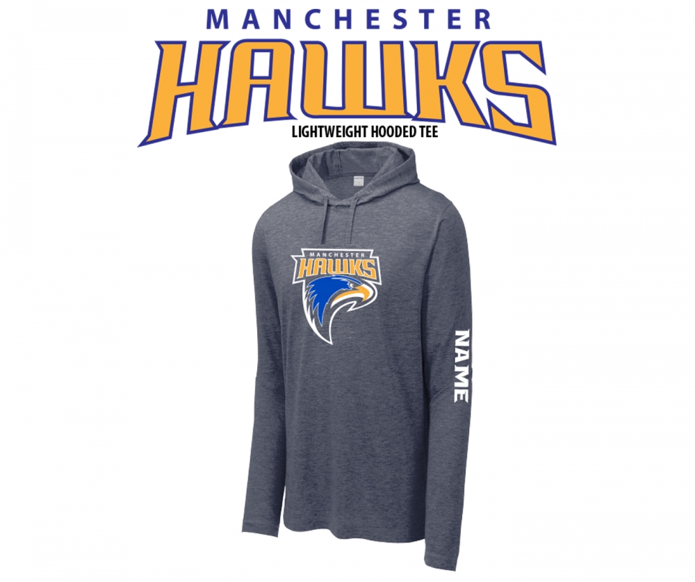 MANCHESTER HAWKS LIGHTWEIGHT HOODED TEE by PACER