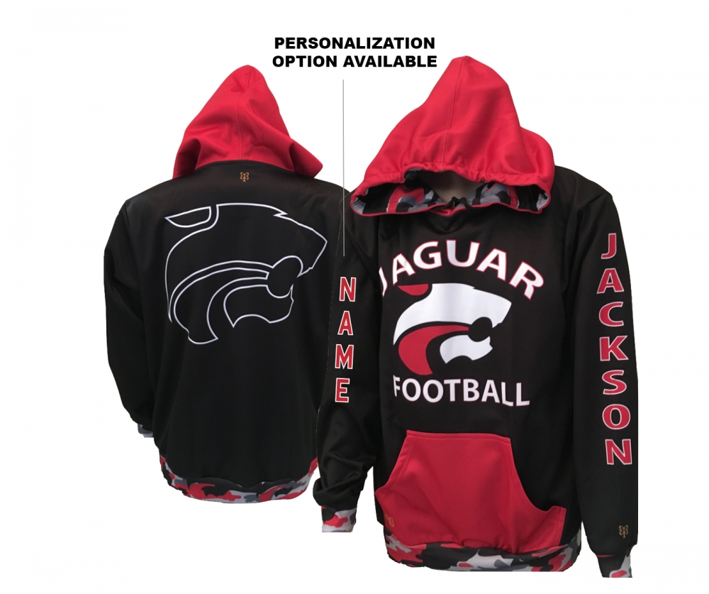 JMHS FOOTBALL SUBLIMATED ALL WEATHER POLY P LIGHTWEIGHT PERFORMANCE HOODIE by PACER
