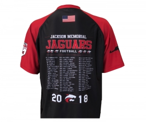 OFFICIAL 2018 JMHS FOOTBALL MASCOT-ROSTER PERFORMANCE COMPRESSION TEE  by PACER