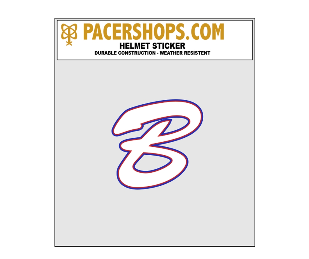 BOMBERS OFFICIAL ON-FIELD HELMET STICKER by PACER