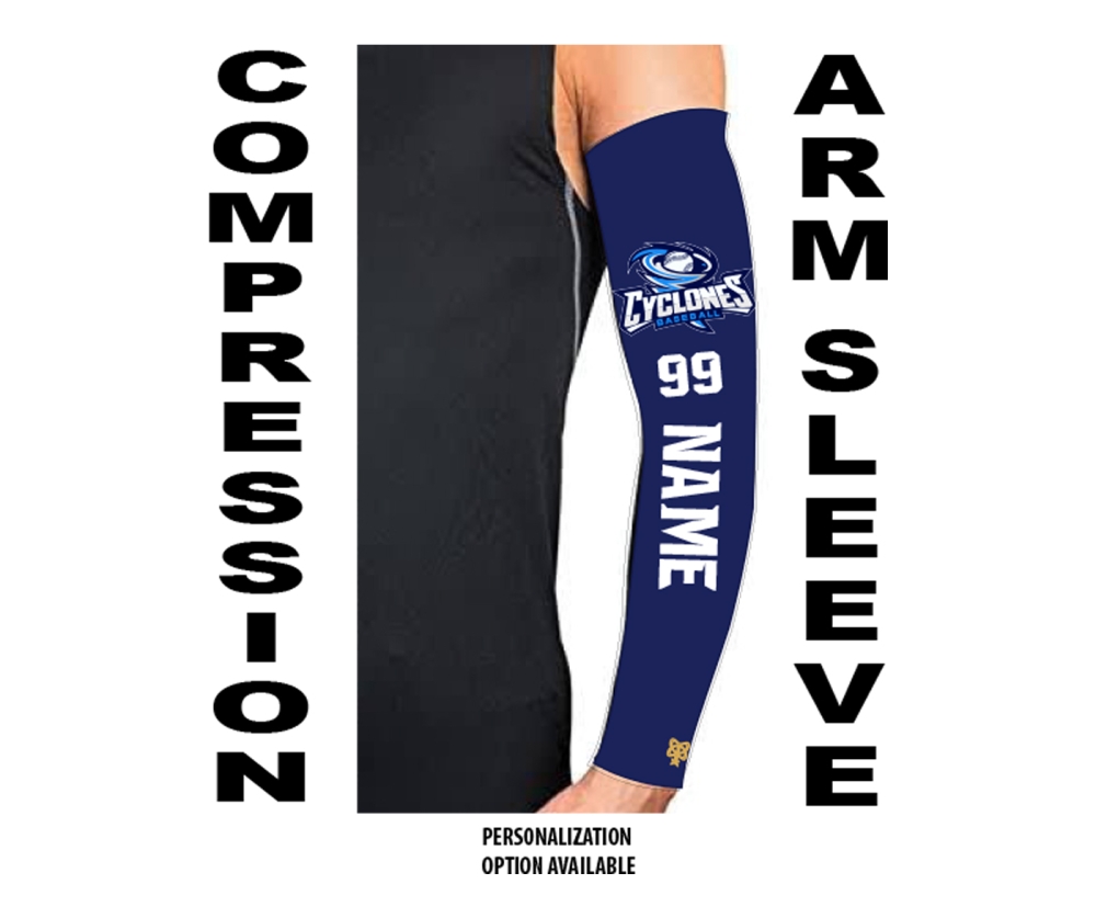 CYCLONES OFFICIAL ON-FIELD COMPRESSION ARM SLEEVE by PACER