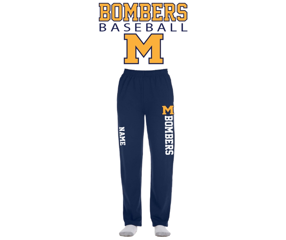 MANCHESTER BOMBERS FLEECE SWEATPANTS w POCKETS by PACER