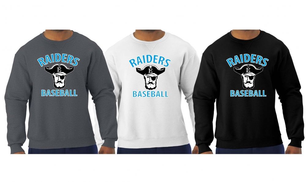 RAIDERS BASEBALL OFFICIAL TEAM CREW NECK FLEECE by PACER