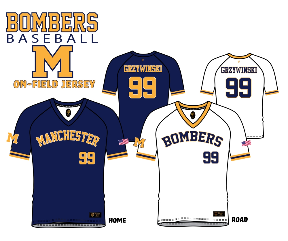 MANCHESTER BOMBERS ON-FIELD PLAYERS JERSEY by PACER