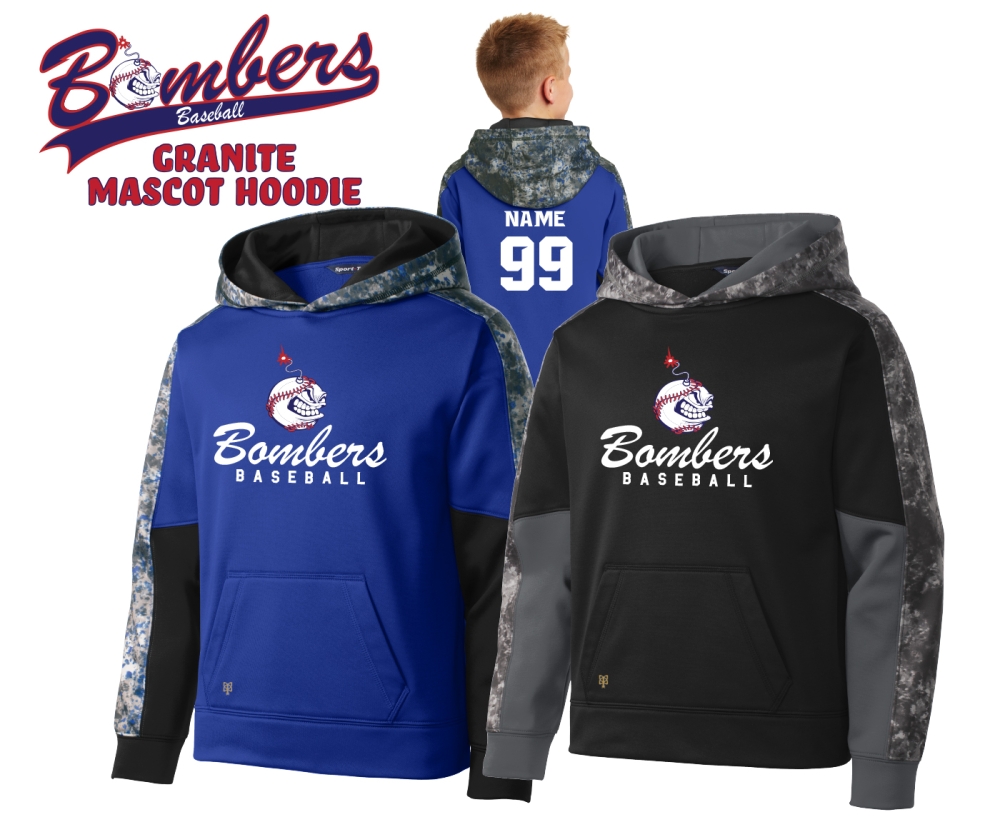 TR BOMBERS GRANITE MASCOT PERFORMANCE FLEECE HOODIE COLLECTION by PACER