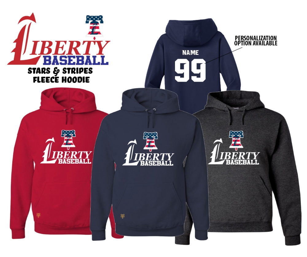 JACKSON LIBERTY OFFICIAL LIBERTY BELL STARS & STRIPES PLAYERS FLEECE HOODIE by PACER
