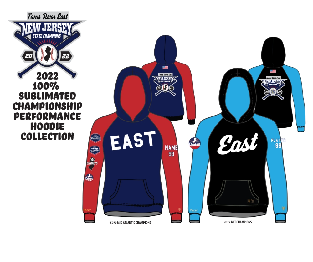 TRELL 100% SUBLIMATED STATE CHAMPS PERFORMANCE HOODIE COLLECTION by PACER