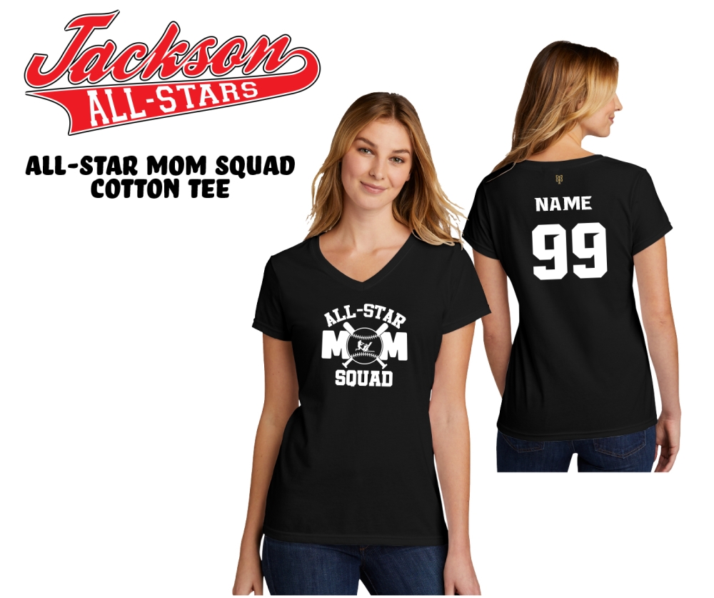 JACKSON LITTLE LEAGUE ALL-STAR MOM SQUAD COTTON TEE COLLECTION by PACER
