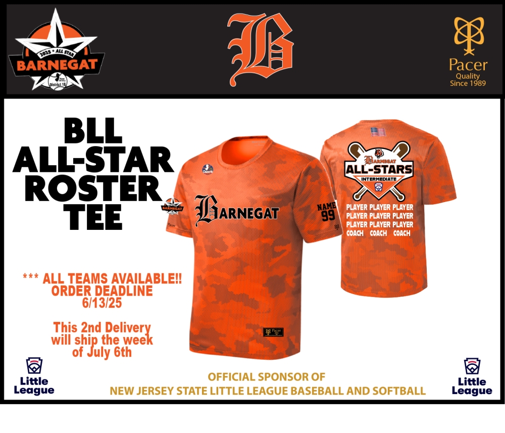 BLL 2025 ALL STAR PERFORMANCE ROSTER TEE by PACER