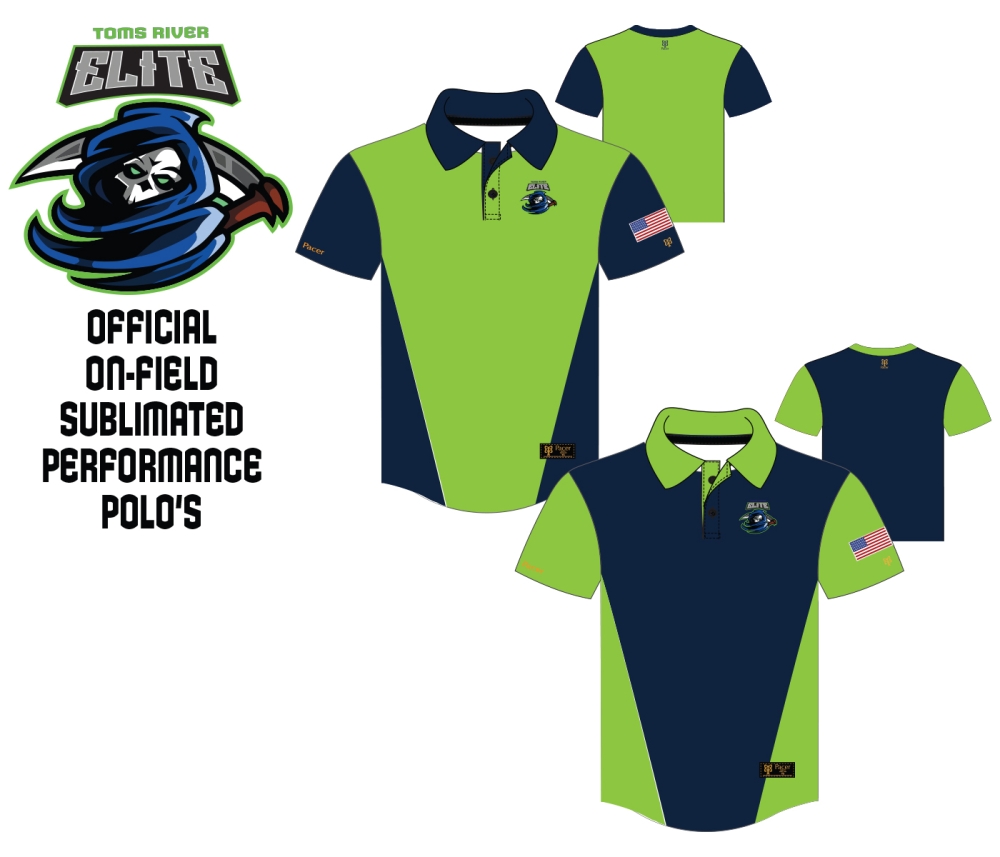 REAPERS OFFICIAL ON-FIELD SUBLIMATED PERFORMANCE POLO SHIRT by PACER