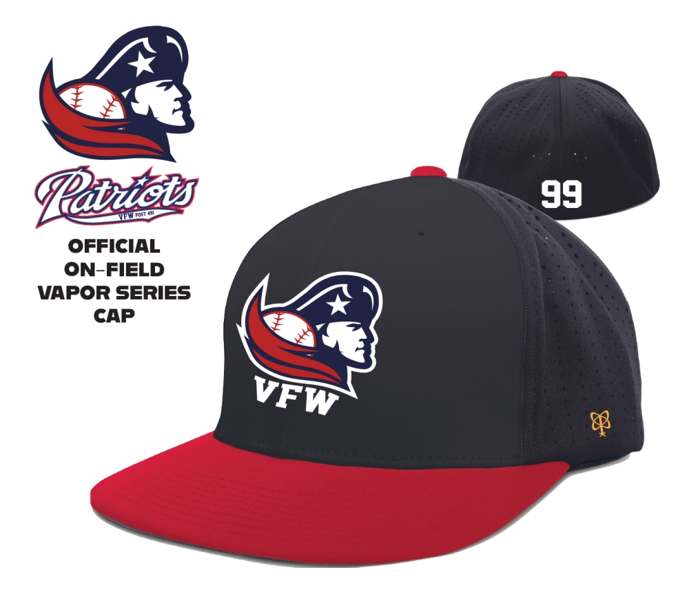 PATRIOTS OFFICIAL VAPOR SERIES FITTED CAP by PACER