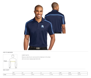 RIPTIDE EMBROIDERED PERFORMANCE POLO SHIRT by PACER