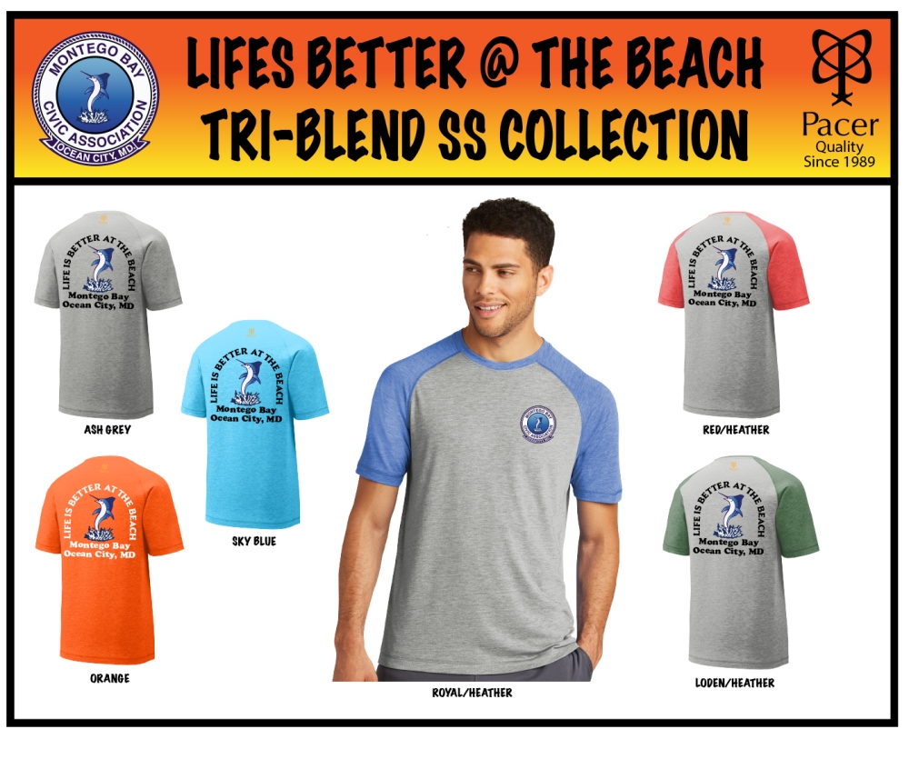 MONTEGO BAY LBB TRI-BLEND SS TEE COLLECTION by PACER