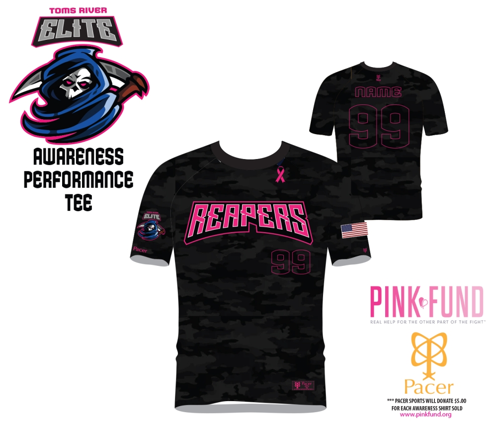 REAPERS AWARENESS PINK-FUND SHORT SLEEVE PERFORMANCE TEE by PACER