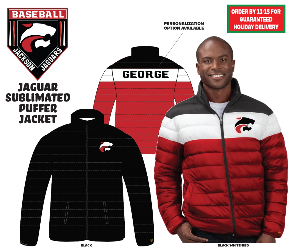 JAGUARS SUBLIMATED PUFFER JACKET by PACER