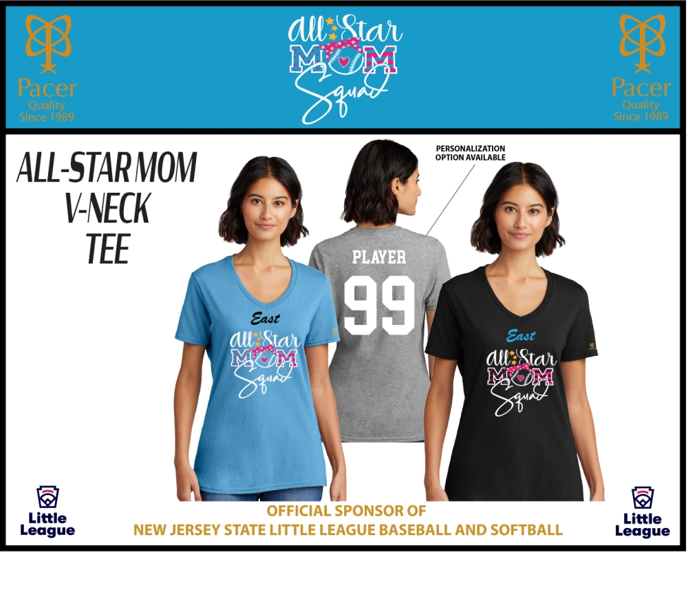 TRELL ALL-STAR MOM V-NECK TEE by PACER