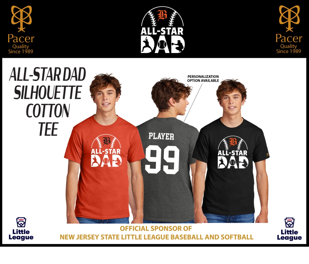 BLL OFFICIAL ALL-STAR DAD SILHOUETTE COTTON TEE COLLECTION by PACER