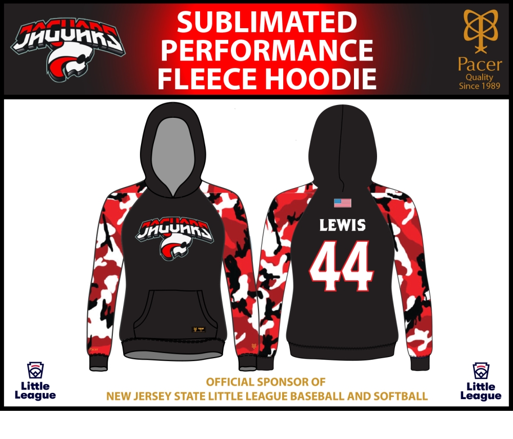 JYFC FULLY SUBLIMATED PERFORMANCE FLEECE HOODIE by PACER