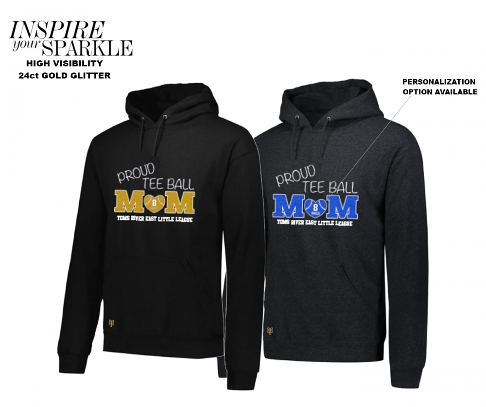 TRELL PROUD MOM T-BALL GLITTER HOODIE COLLECTION BY PACER