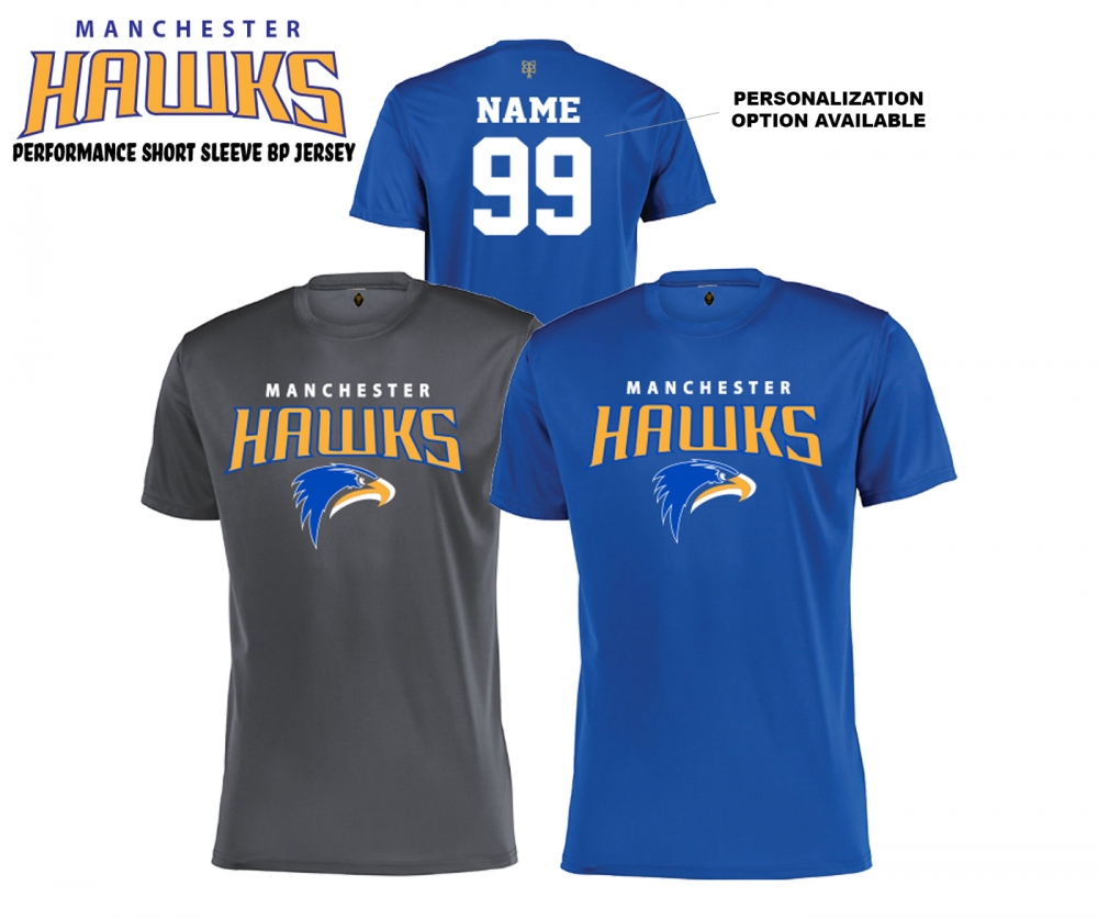 2021 MANCHESTER HAWKS PERFORMANCE BP TEE by PACER