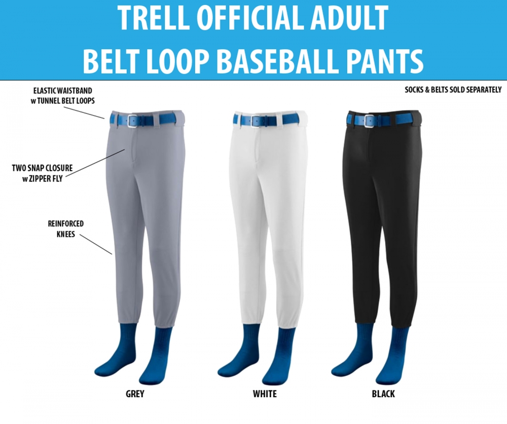 TRELL OFFICIAL ON-FIELD ADULT BELT LOOP PANTS by PACER