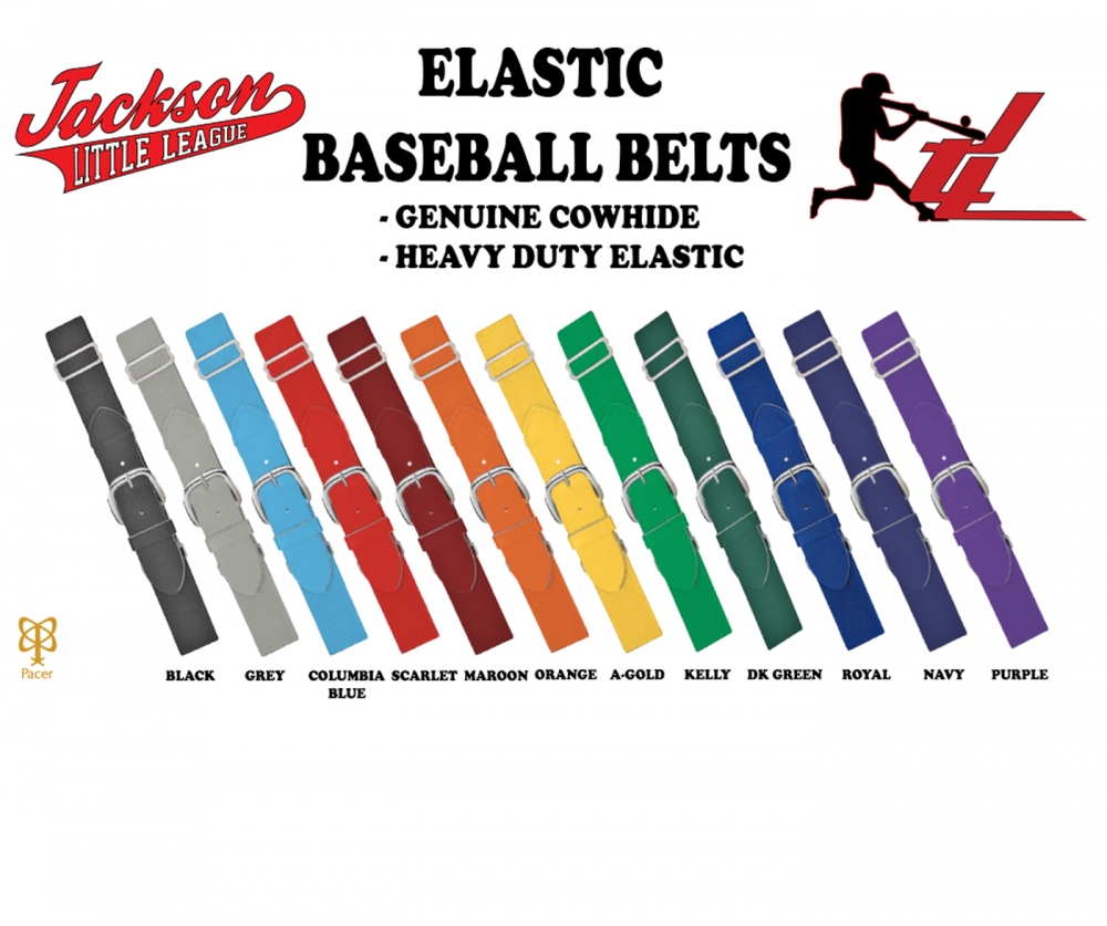 JACKSON LITTLE LEAGUE GENUINE COWHIDE BELT COLLECTION by PACER