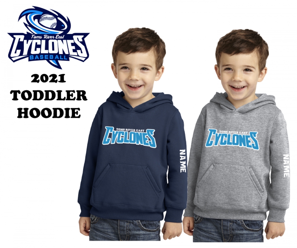 2021 TOMS RIVER EAST CYCLONES TODDLER FLEECE HOODIE by PACER