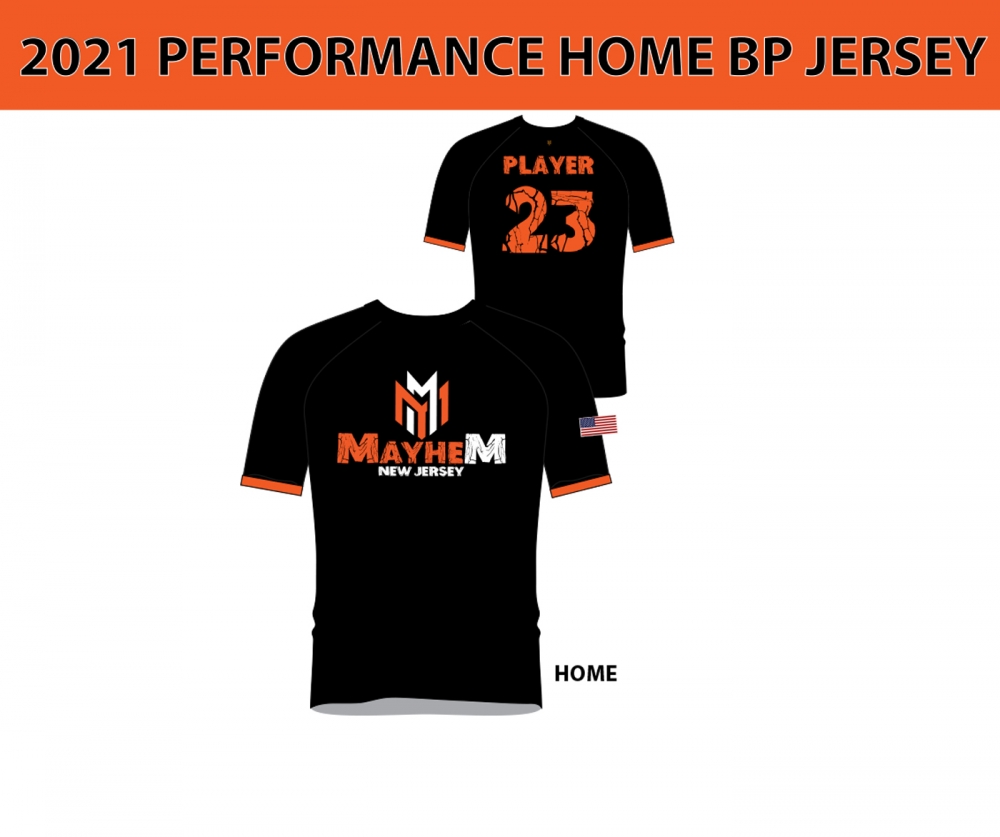 MAYHEM OFFICIAL 2021 PERFORMANCE HOME BP JERSEY  by PACER