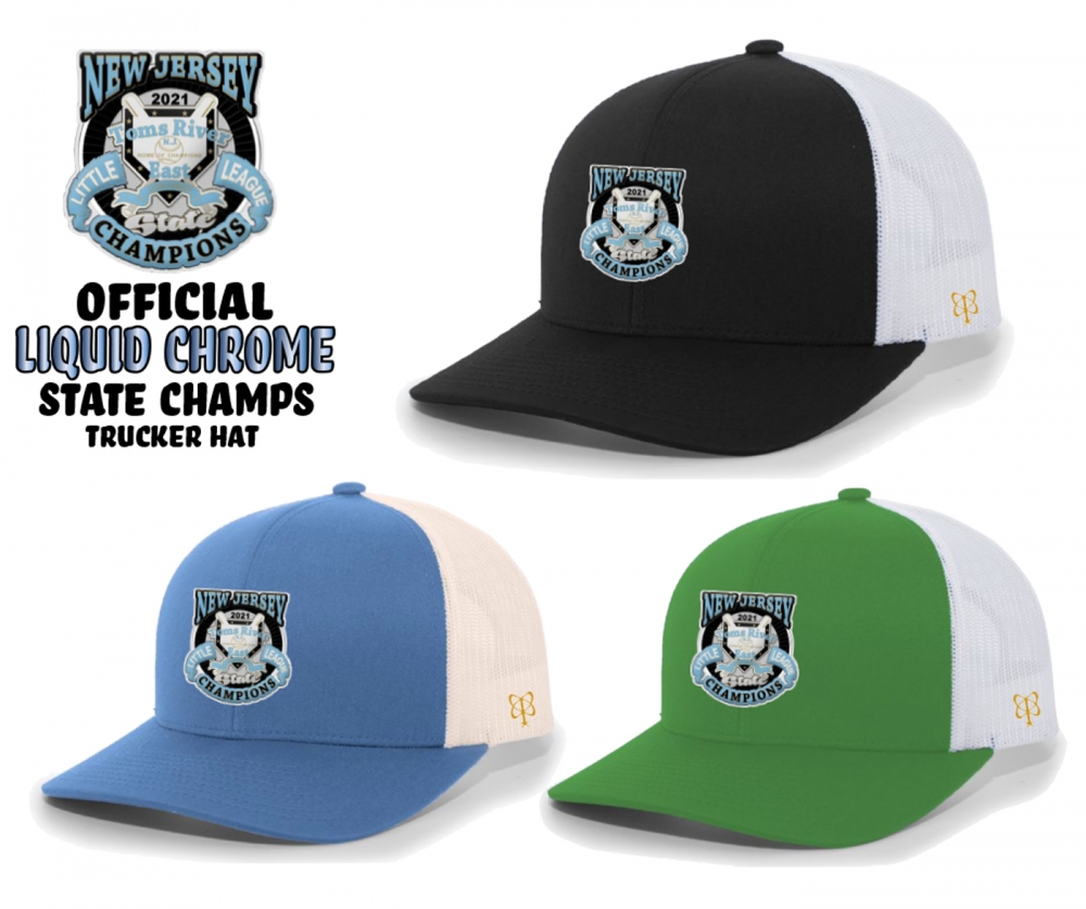 TRELL STATE CHAMPS LIQUID CHROME TRUCKER HATS by PACER