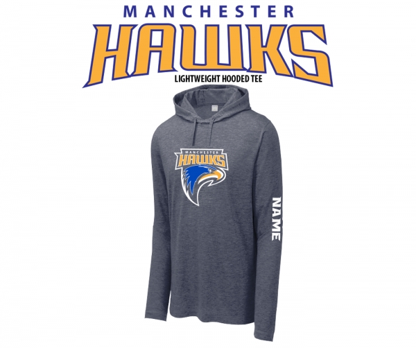MANCHESTER HAWKS LIGHTWEIGHT HOODED TEE by PACER