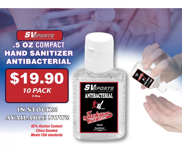 JACKSON LITTLE LEAGUE PERSONAL SIZED HAND SANITIZER by SVSports