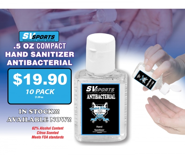 TOMS RIVER EAST LITTLE LEAGUE PERSONAL SIZED HAND SANITIZER by SVSports