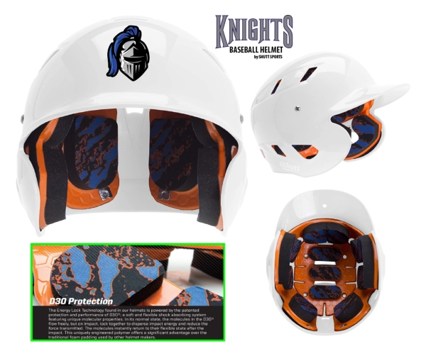 BLUE KNIGHTS OFFICIAL ON-FIELD BATTING HELMET by Pacer