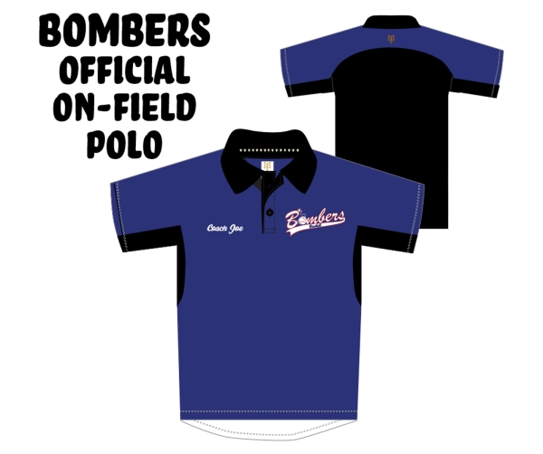 BOMBERS OFFICIAL ON-FIELD PERFORMANCE POLO SHIRT by PACER
