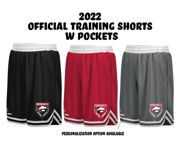 NEW!! JAGUAR BASEBALL CREST PERFORMANCE TRAINING SHORTS w POCKETS by PACER