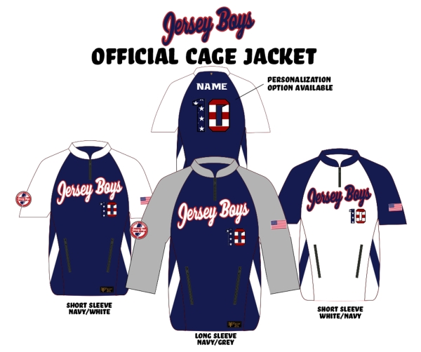 JERSEY BOYS 1/4 ZIP PERFORMANCE CAGE JACKET  by PACER