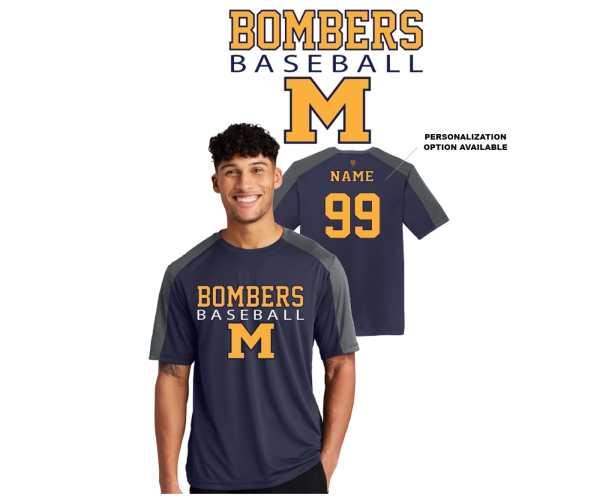 MANCHESTER BOMBERS OFFICIAL PLAYERS PERFORMANCE CB TEE by PACER
