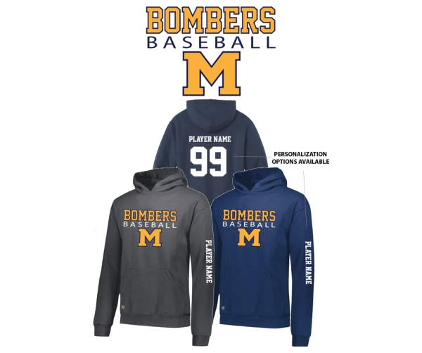 MANCHESTER BOMBERS PLAYER FLEECE HOODIE COLLECTION by PACER