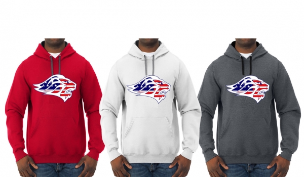 LIONS OFFICIAL TEAM STARS & STRIPES PULL OVER HOODIES by PACER