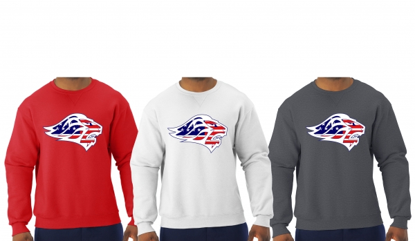 LIONS STARS & STRIPES  OFFICIAL TEAM CREW NECK FLEECE by PACER