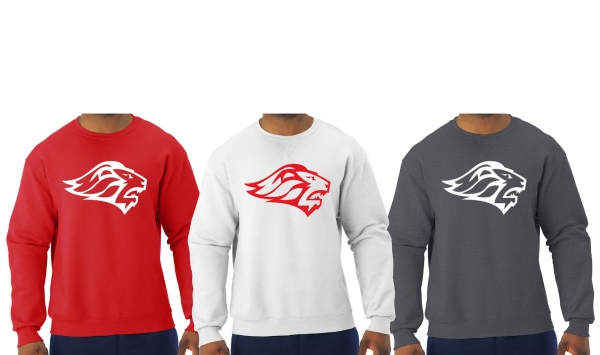 LIONS FASHION COLORED CREW NECK FLEECE by PACER