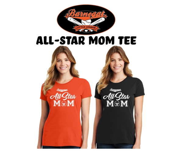 BARNEGAT LITTLE LEAGUE OFFICIAL ALL-STAR MOM COTTON TEE COLLECTION by PACER