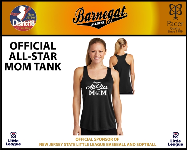 BARNEGAT LITTLE LEAGUE OFFICIAL ALL-STAR MOM RACERBACK TANK by PACER
