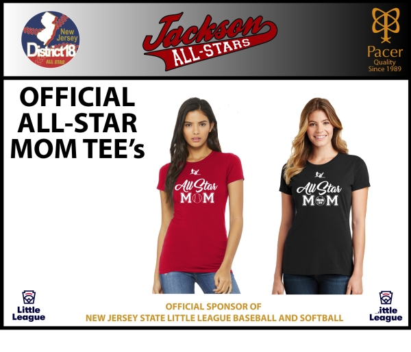 JACKSON LITTLE LEAGUE OFFICIAL ALL-STAR MOM COTTON TEE COLLECTION by PACER