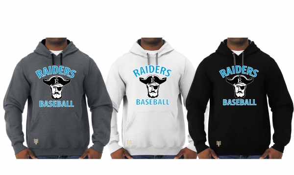RAIDERS BASEBALL OFFICIAL TEAM PULL OVER HOODIES by PACER
