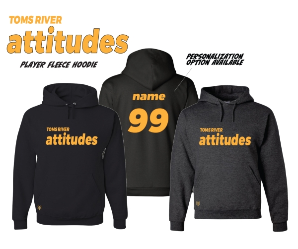 ATTITUDES OFFICIAL PLAYER FLEECE PULL-OVER HOODIE by PACER