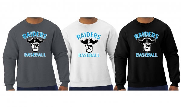RAIDERS BASEBALL OFFICIAL TEAM CREW NECK FLEECE by PACER