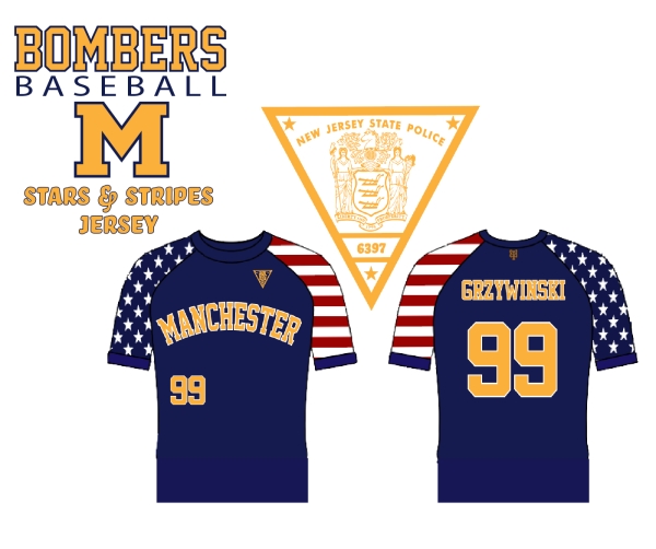 MANCHESTER BOMBERS ON-FIELD STARS & STRIPES JERSEY by PACER