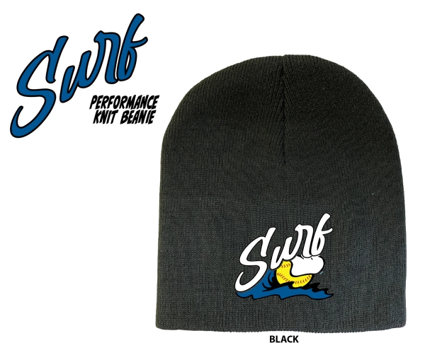 SURF OFFICIAL EMBROIDERED PERFORMANCE KNIT BEANIE by PACER