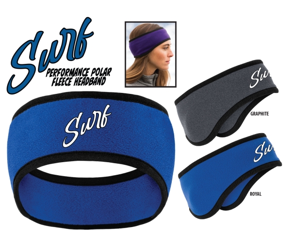 SURF OFFICIAL EMBROIDERED POLAR FLEECE HEADBAND by PACER